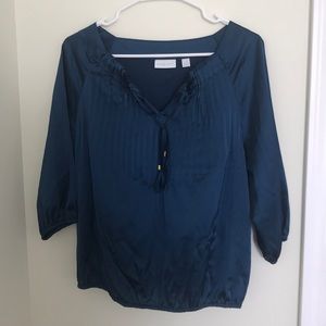 New York & Company Blue Blouse